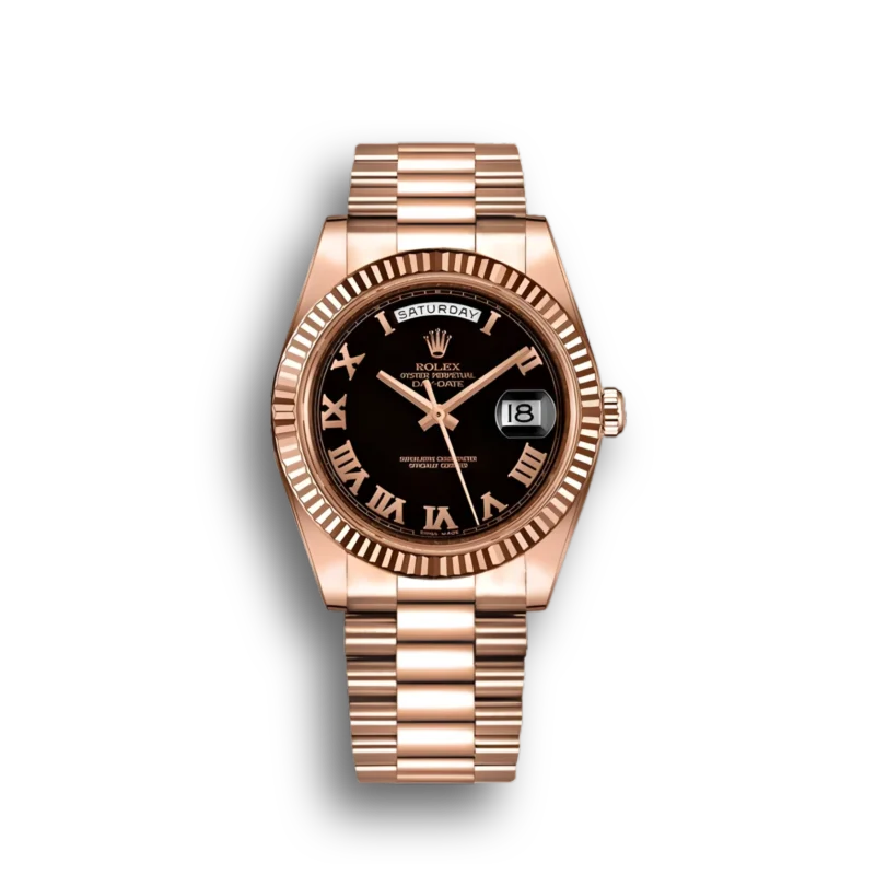 Rolex Day-Date II Black Dial 218235