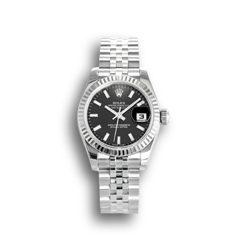Rolex Datejust Black Ladies 179174
